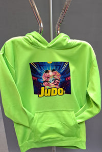 JUDO HOODIE NEON GRÜN (Kids 12/13 Jahre 152)